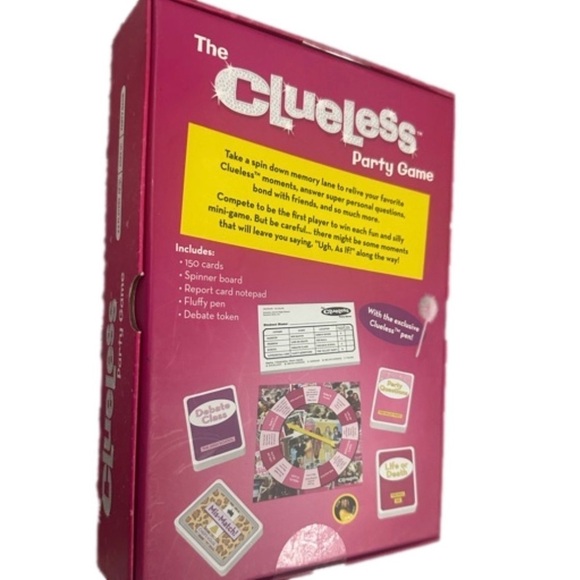 NEW-Factory Sealed! Clueless Party Game. 3-6 Players. Ages 17+. Y2K. - Picture 2 of 2